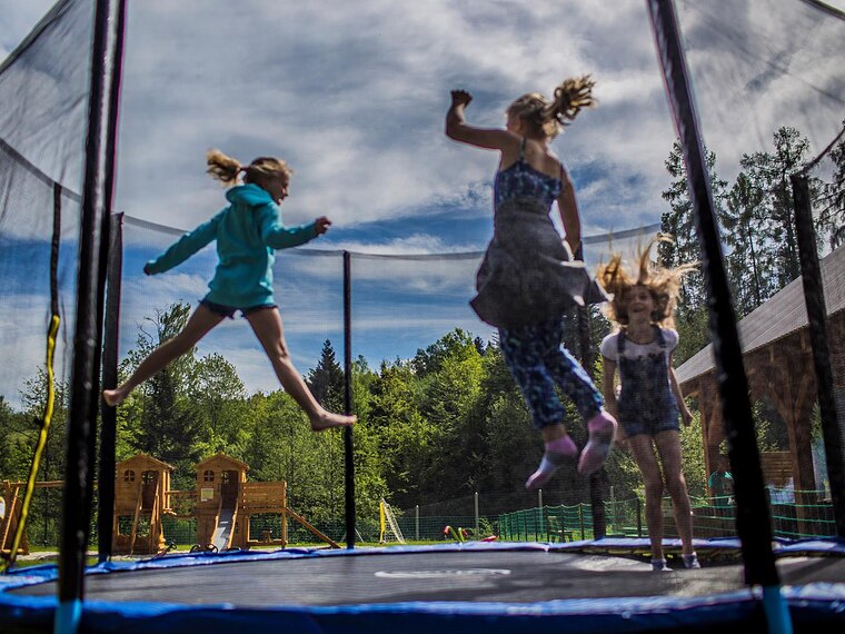 Trampolina w parku Labiland
